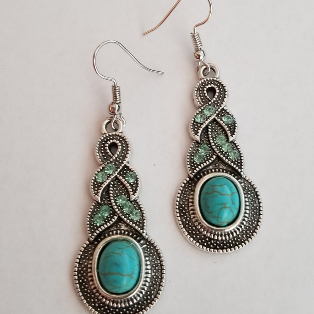 Turquoise Waterfall Earrings